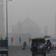 A road near the historical Badshahi mosque as dense smog engulfed the neighbourhood of Lahore in November 2016.